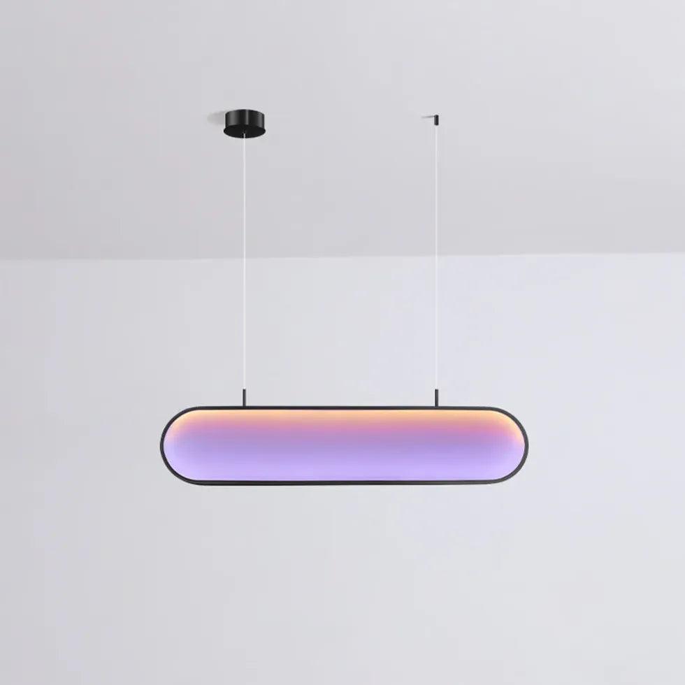 Modern Round LED Pendant Light Fixture - Dimmable Hanging Ceiling Lamp for Kitchen Island, Dining Room & Bedroom Lighting