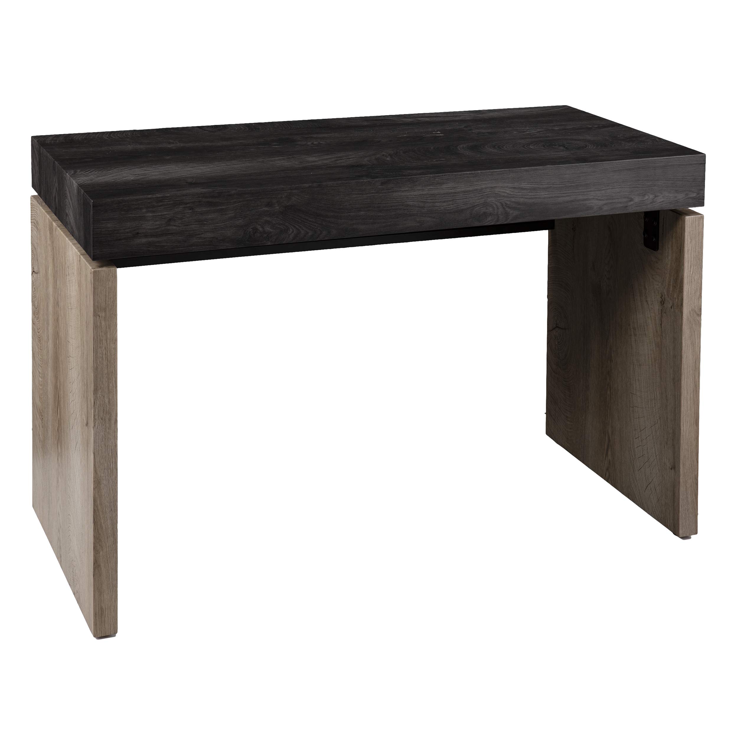 SEI Furniture Hapsford Writing Desk - Black & Natural Wood Home Office Desk for Small Spaces | Study Desk, Computer Desk for Bedroom & Home Office