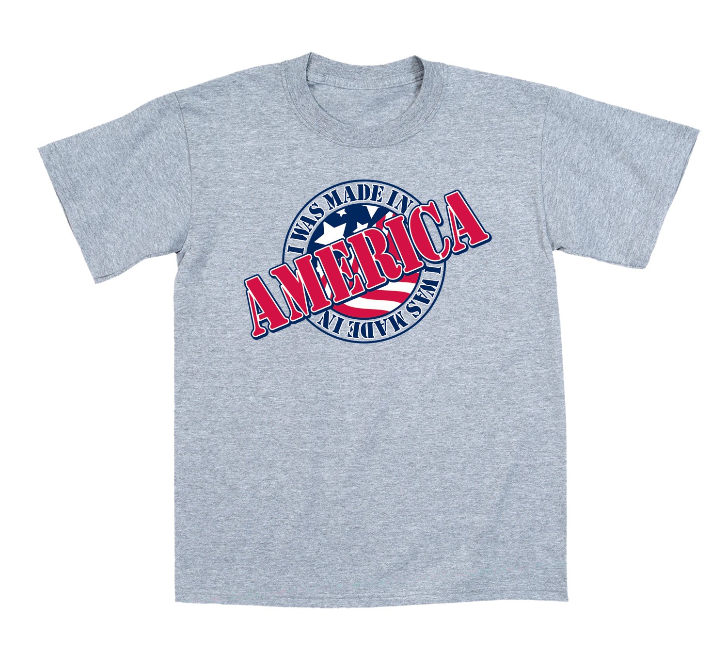 Made in USA Toddler Short Sleeve T-Shirt - Soft Cotton Kids Tee for Playtime & Everyday Wear - Patriotic American-Made Baby Clothes