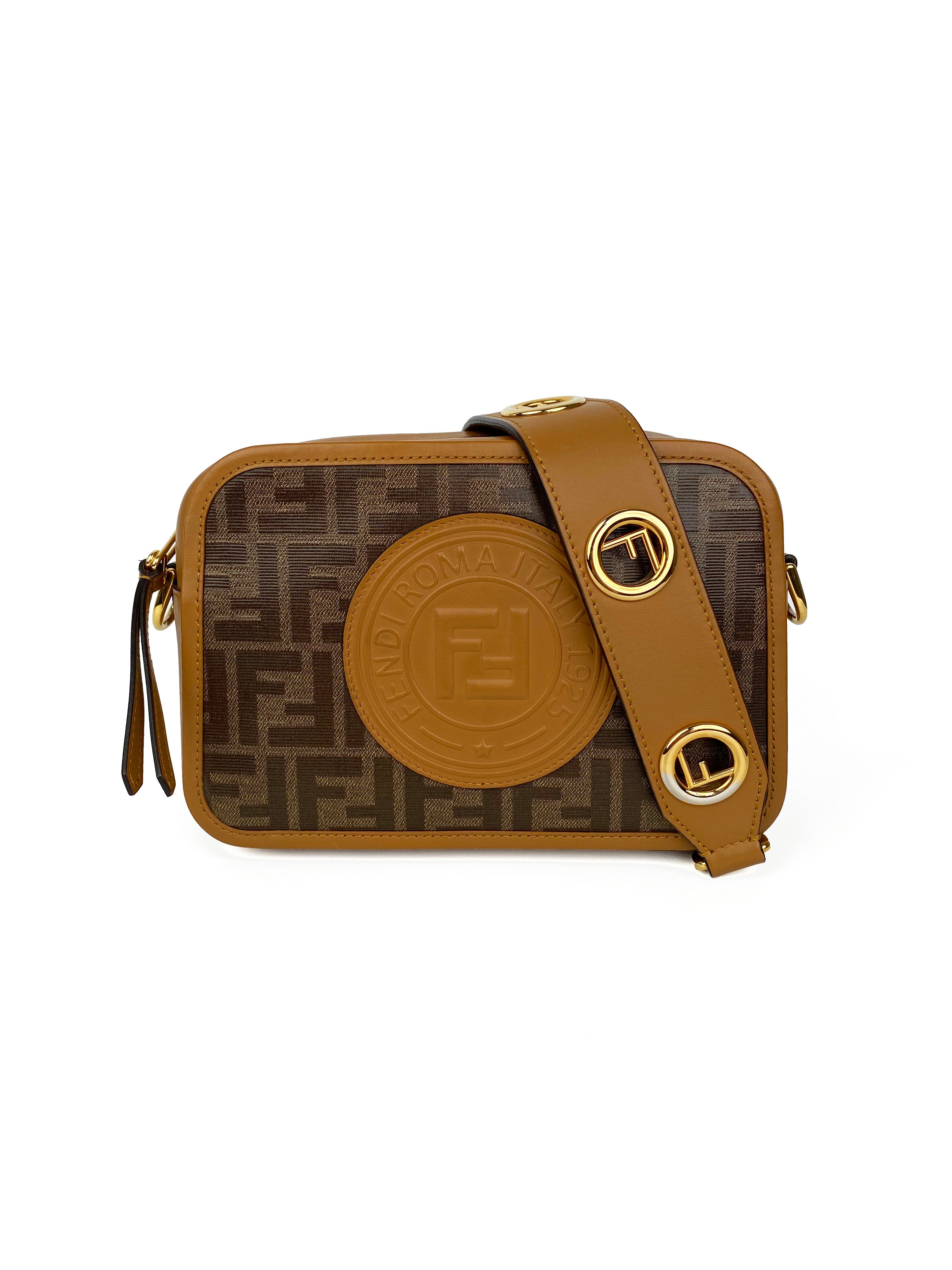 Fendi Monogram Zucca Camera Bag - Stylish Crossbody Purse for Women | Fashionable Designer Handbag for Everyday Use, Travel & Special Occasions