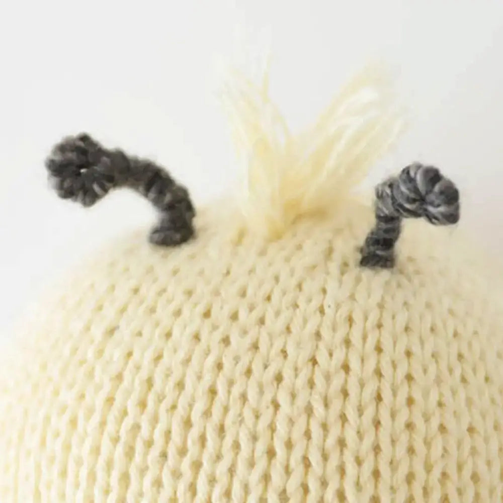 Cuddle + Kind Handmade Organic Cotton Baby Bee Plush Toy - Soft & Safe for Newborns, Infants & Toddlers - Perfect for Nursery Decor, Baby Shower Gifts & Cuddle Time