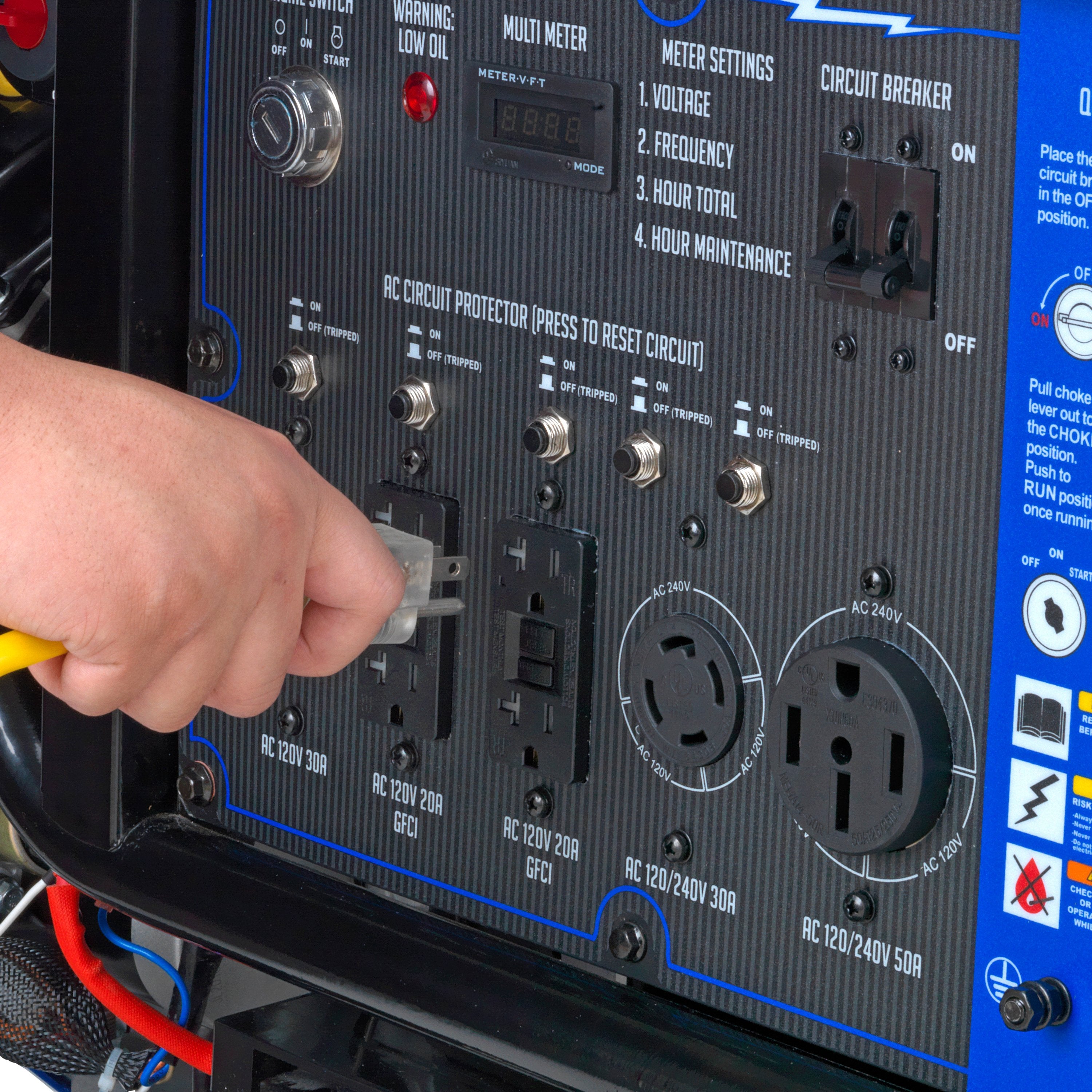 DuroMax XP15000E 15000W Dual Fuel Portable Generator with Electric Start - Ideal for Home Backup Power, Camping & Emergency Use