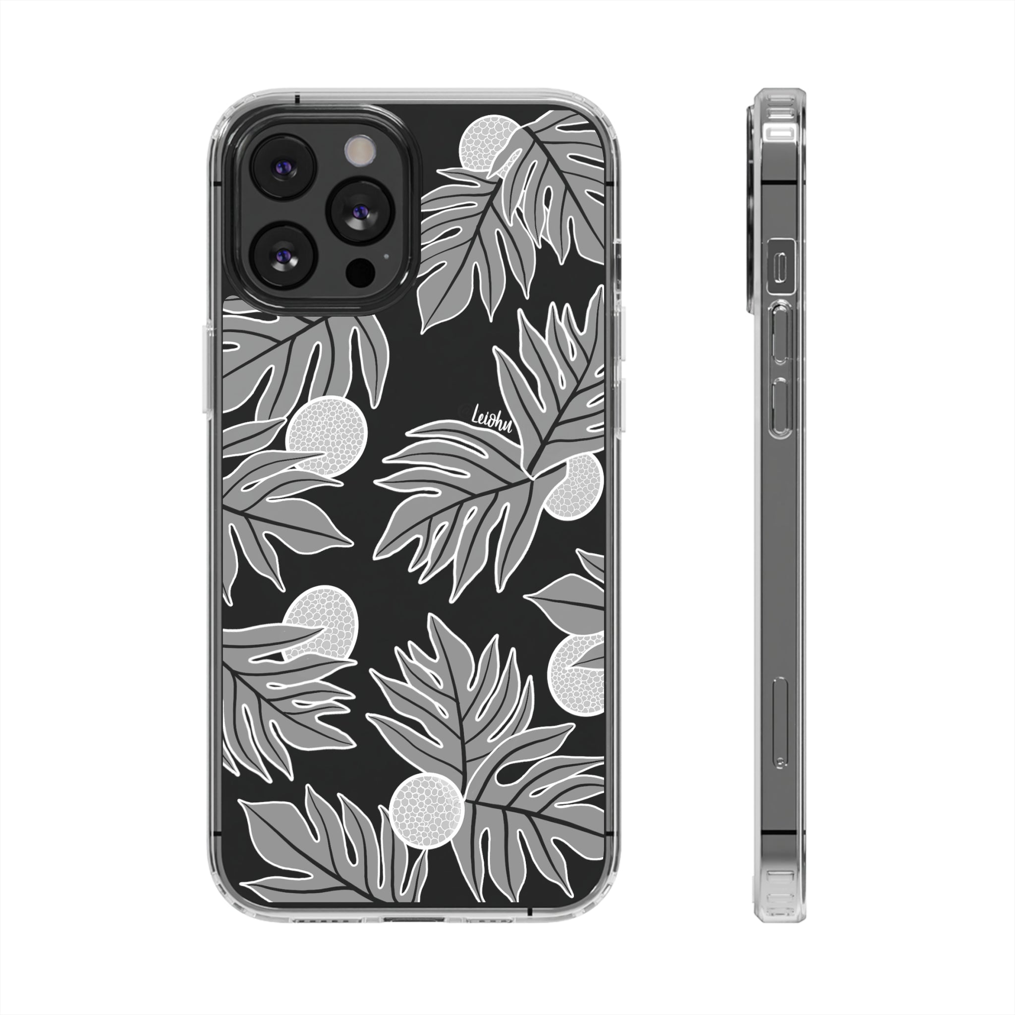 Premium Ulu Ke'oke'o Clear Phone Case - Shockproof & Scratch-Resistant Protective Cover for iPhone 14/13/12/11 Pro Max - Perfect for Outdoor Adventures, Travel & Daily Use