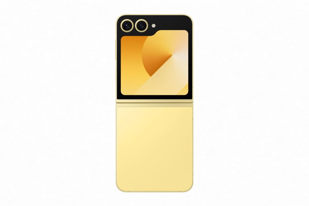 Samsung Galaxy Z Flip6 256GB AI Smartphone - 50MP Camera, AI Flex Zoom, Live Translate, Android Phone - Yellow (CAD Version & Warranty) | Perfect for Travel, Business & Social Media Content Creation