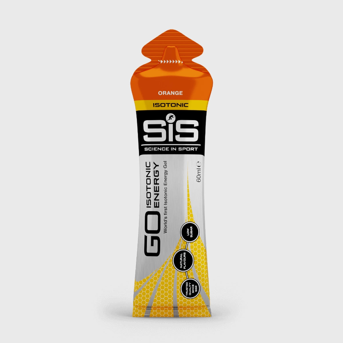 SiS Isotonic Energy Gel - Orange Flavor | Fast-Acting Carbohydrate Fuel for Running, Cycling & Endurance Sports