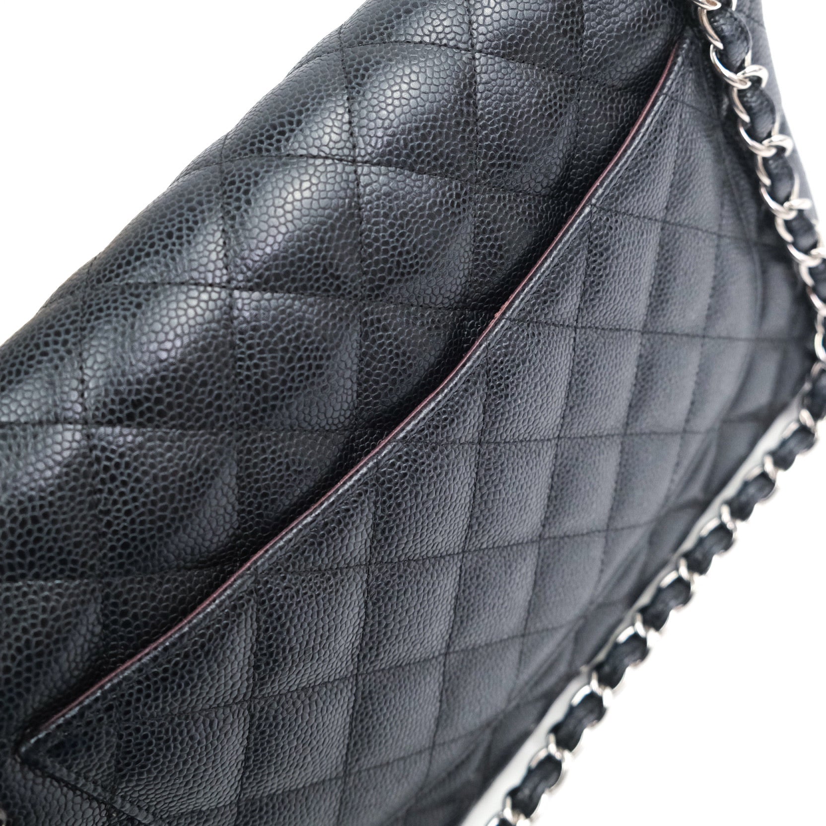Chanel Caviar Quilted Jumbo Double Flap Bag Black with Silver Hardware - Luxury Designer Handbag for Women, Perfect for Parties, Work & Special Occasions