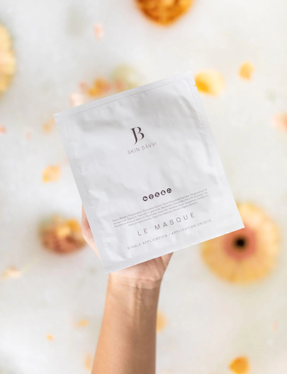 JB Skin Savvi The Mask (Pack of 3) - Hydrating Facial Sheet Mask for Glowing Skin - Perfect for Spa Night, Self-Care Routine & Travel Skincare