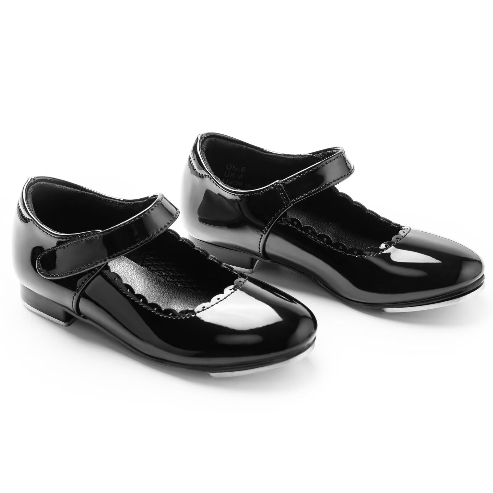 ARCLIBER Kids Tap Dance Shoes for Girls & Boys - Adjustable Strap Ballet & Jazz Shoes for Toddlers, Little & Big Kids - Perfect for Dance Classes, Performances & Recitals