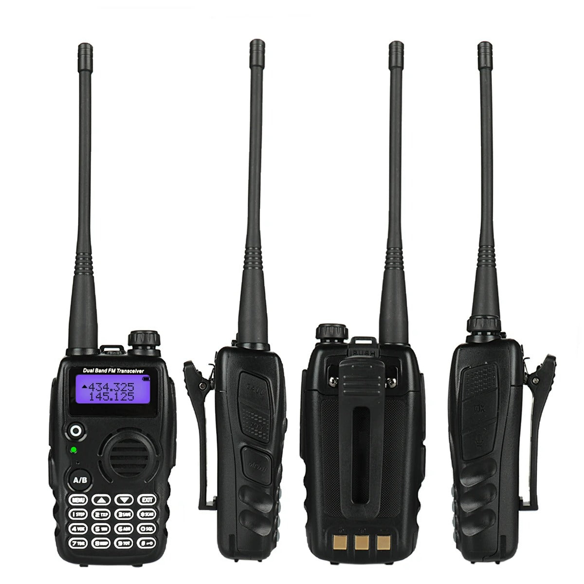 Radioddity GA-5S Dual Band Two Way Radio - 7W/5W/1W Power, FM Radio & VFO Function - Ideal for Outdoor Adventures, Construction Sites & Emergency Communication