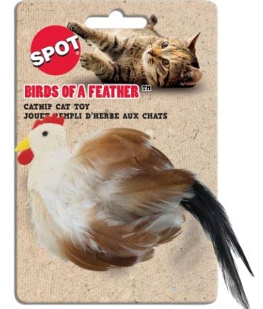 Ethical Pet 3 Pack Birds of a Feather Cat Toys - Colorful Feather Catnip Toys for Indoor Cats - Perfect for Playtime, Exercise & Bonding with Your Feline Friend