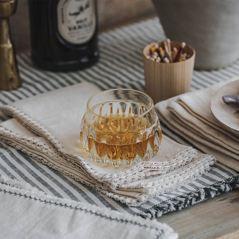 Elegant Linen & Lace Napkin Set - 12-Piece Premium Table Linens for Dinner Parties, Weddings & Special Occasions