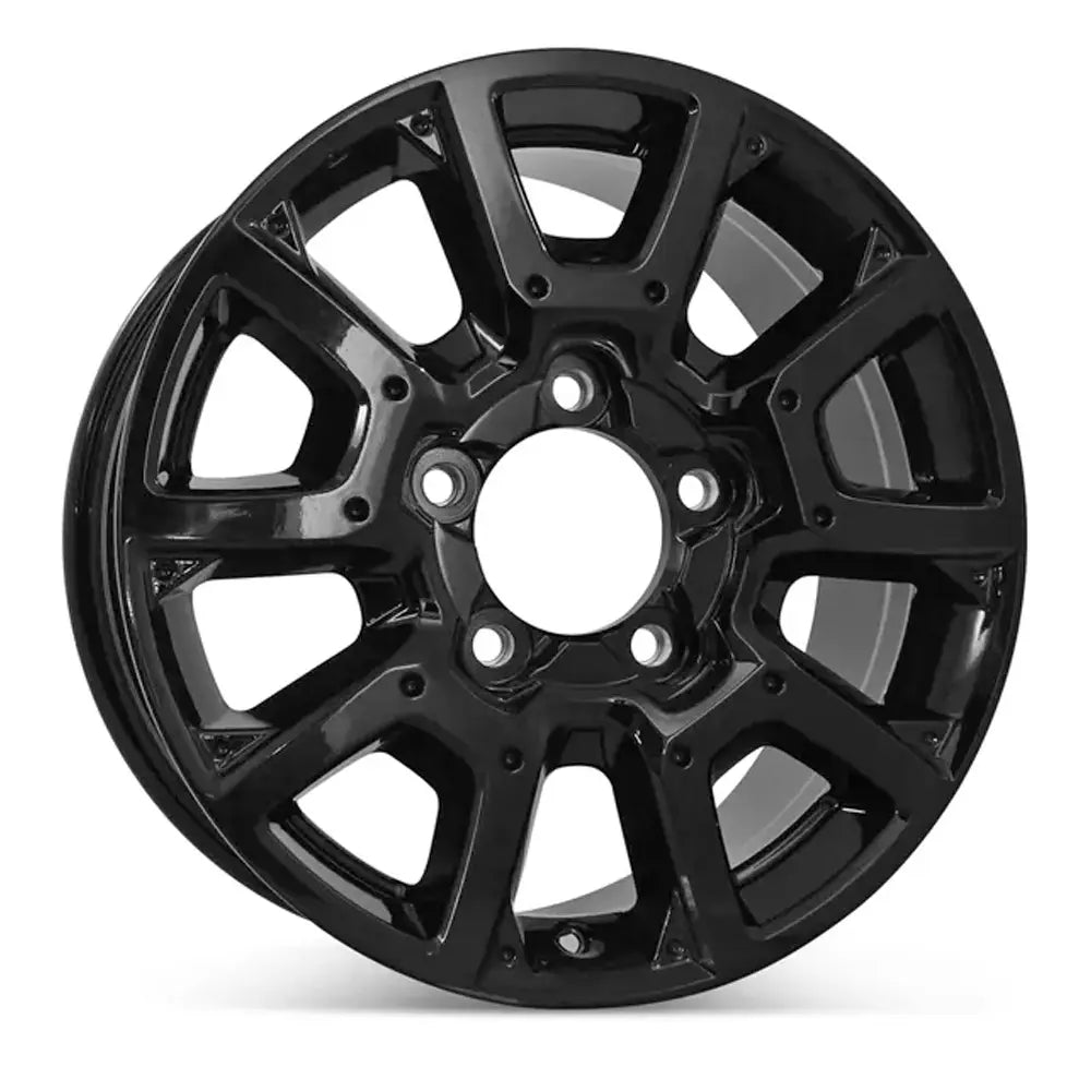 18 Inch Toyota Tundra Replacement Wheel - Machined Black Replica Rim 75157 426110C170 - Perfect for Off-Roading, Truck Upgrades & Custom Builds