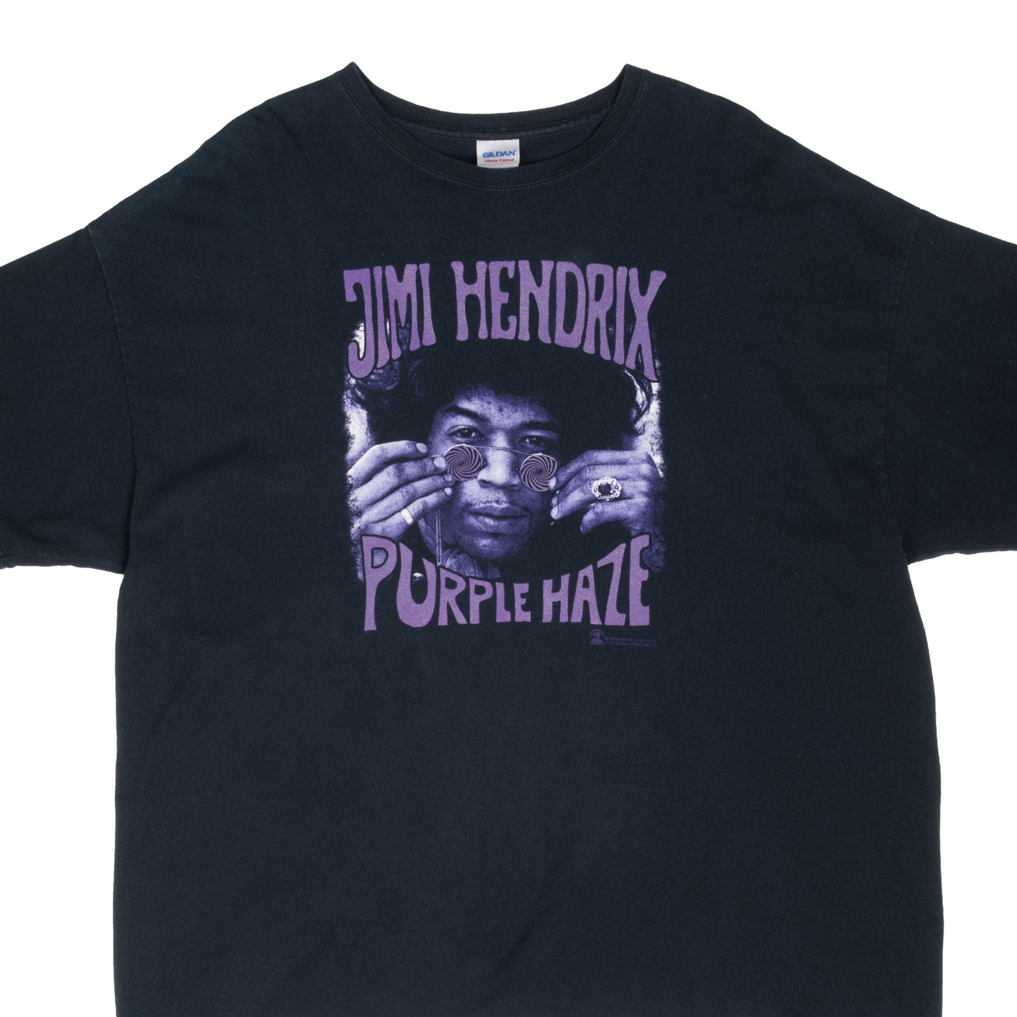 Vintage Jimi Hendrix Purple Haze 2005 Black T-Shirt 2XL - Classic Rock Band Tee for Concerts & Casual Wear