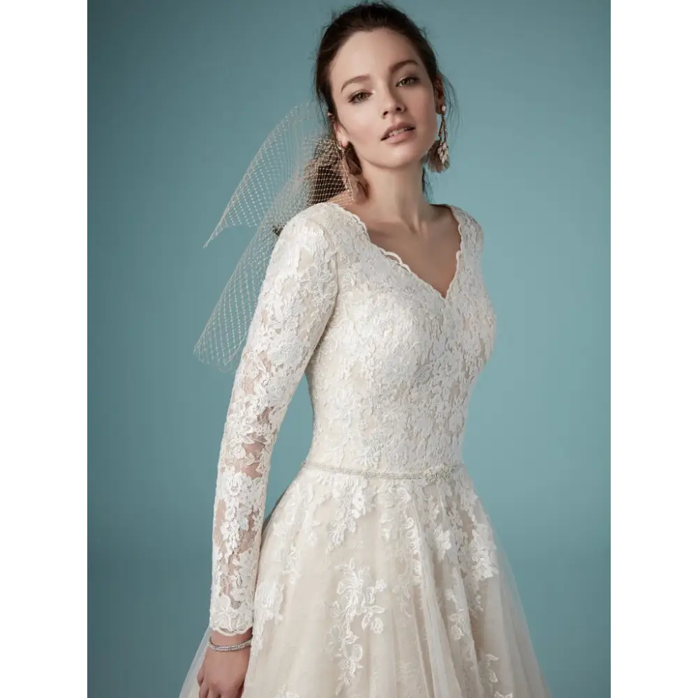 Maggie Sottero Shiloh Leigh Wedding Dress - Sample Sale | Elegant A-Line Gown for Brides, Bridal Showers & Formal Events