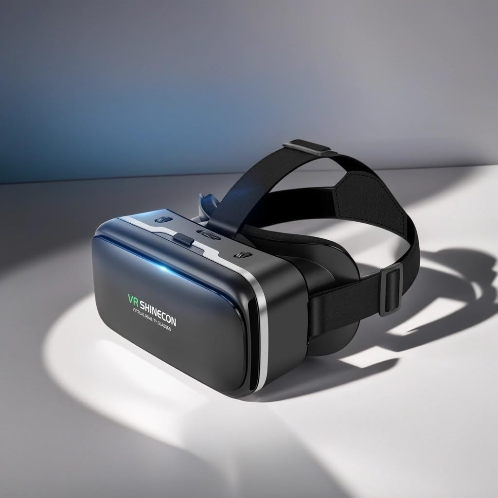 SHINECON VR Headset 3D Virtual Reality Glasses for iPhone & Android Smartphones - Immersive Gaming & Movie Watching Experience