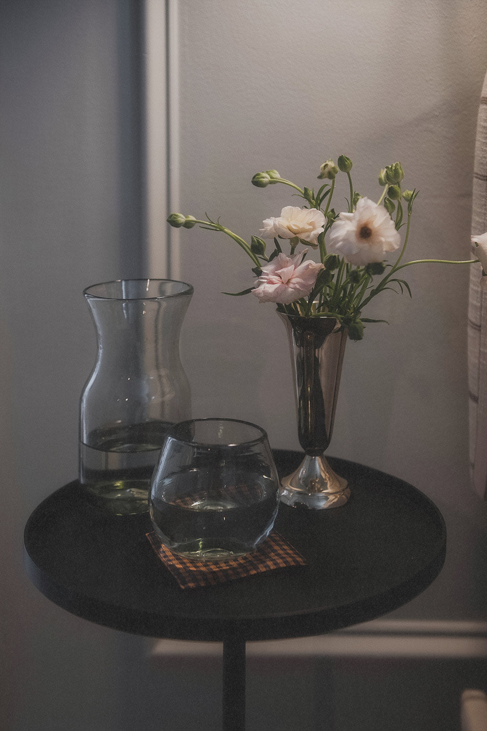 Eco-Friendly Small Recycled Glass Carafe for Water, Juice & Wine - Perfect for Dining, Gifting & Home Decor