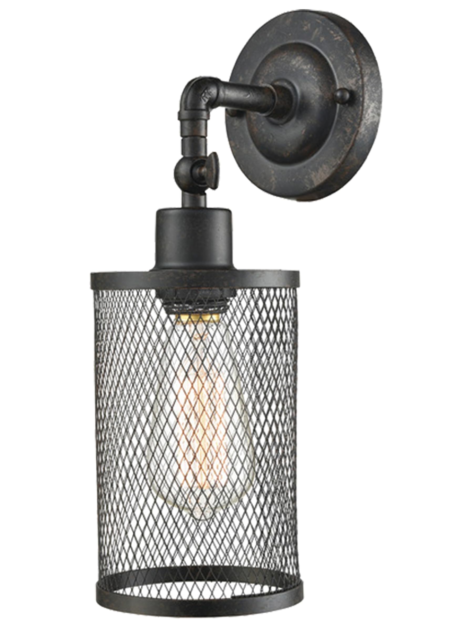 Dale Tiffany SPW15018 Garth LED Vintage Wall Sconce - Antique Bronze Finish, Energy Efficient Lighting for Bedroom, Living Room & Hallway Decor