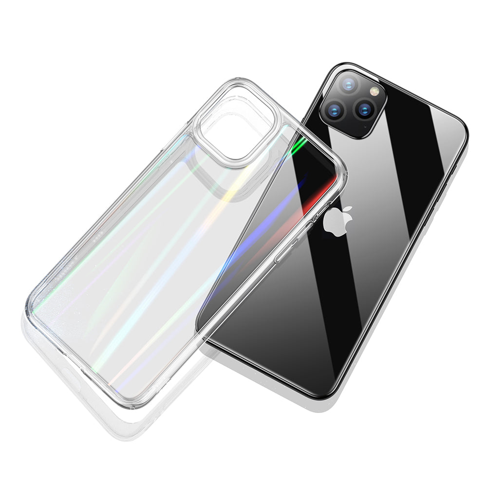 iPhone 11 Pro Case 5.8 Inch - Unicorn Beetle GLASS Slim Clear Protective Cover with Laser Design | Shockproof & Scratch Resistant for Daily Use, Work & Outdoor Activities