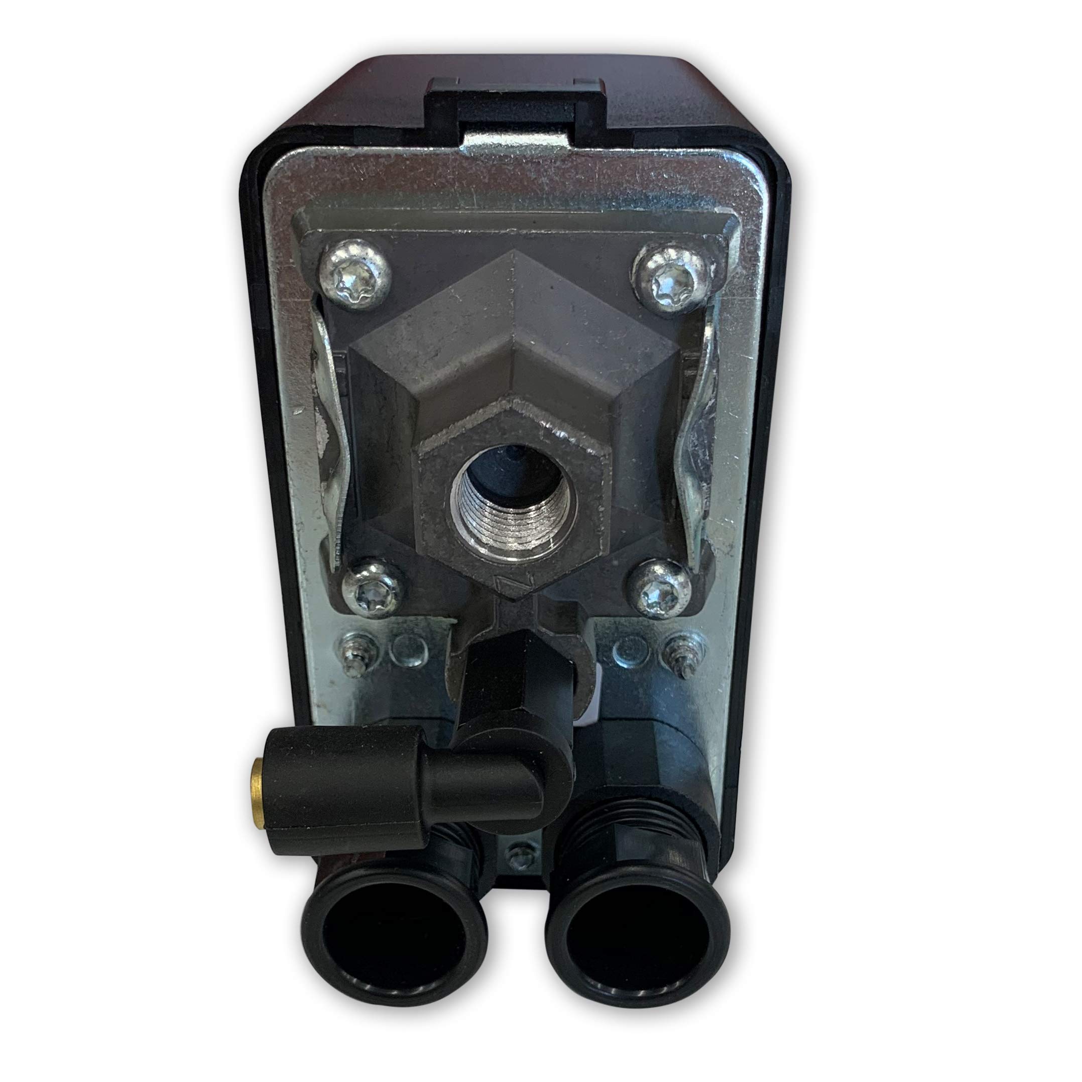 26 AMP Heavy Duty Air Compressor Pressure Switch Control 140-175 PSI with 1-Port & ON/OFF Button - Perfect for Industrial Tools, Pneumatic Systems, and Workshop Equipment