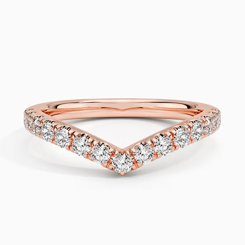 0.41ctw Grand Flair Diamond Wedding Band Ring for Women - 14K White Gold Engagement Ring, Anniversary Gift, Size LR42 - Perfect for Bridal, Proposals & Special Occasions