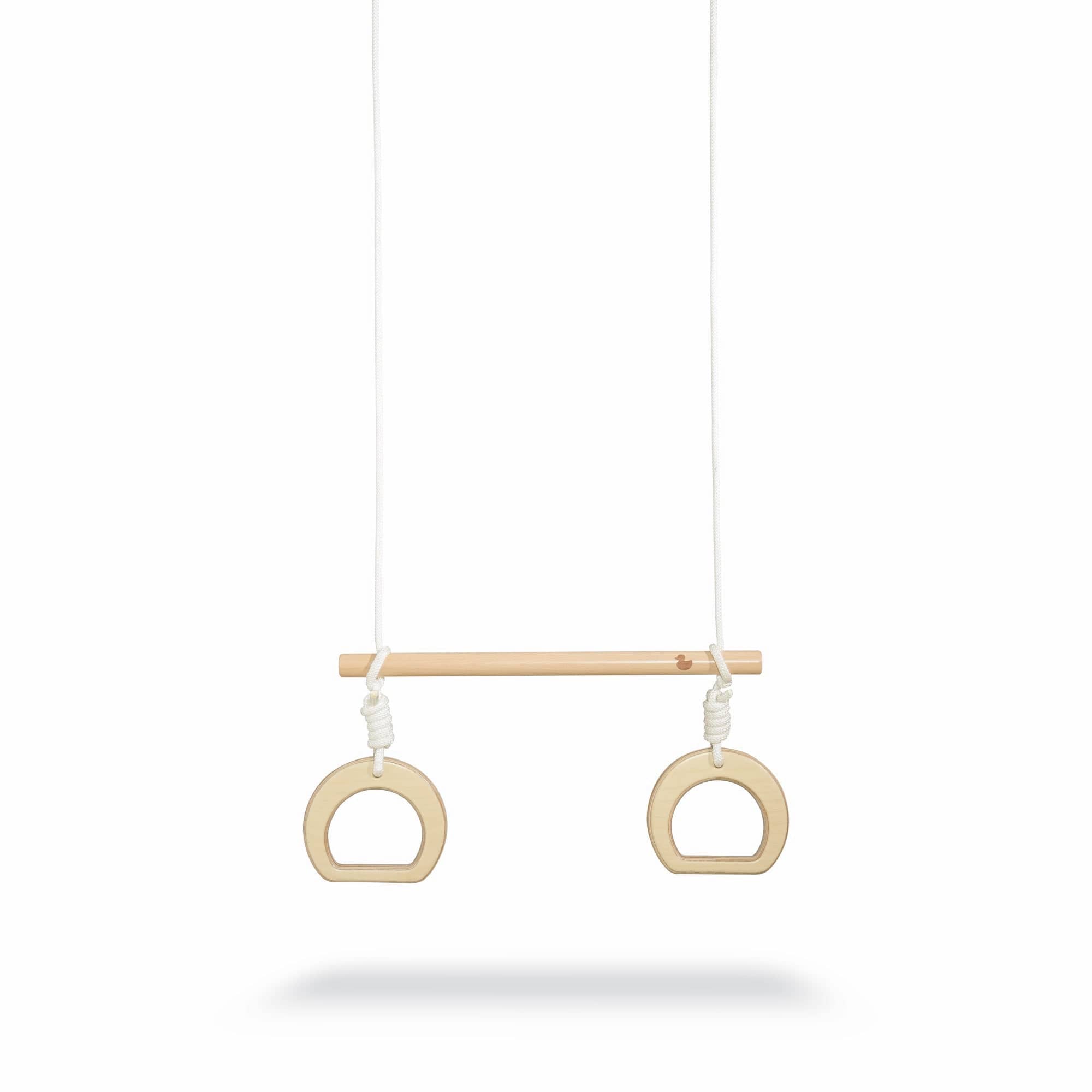 Felix Kids Trapeze with Rings - Adjustable Gymnastic Bar for Indoor & Outdoor Play - Perfect for Home, Backyard, Playground & Kids Gym Training