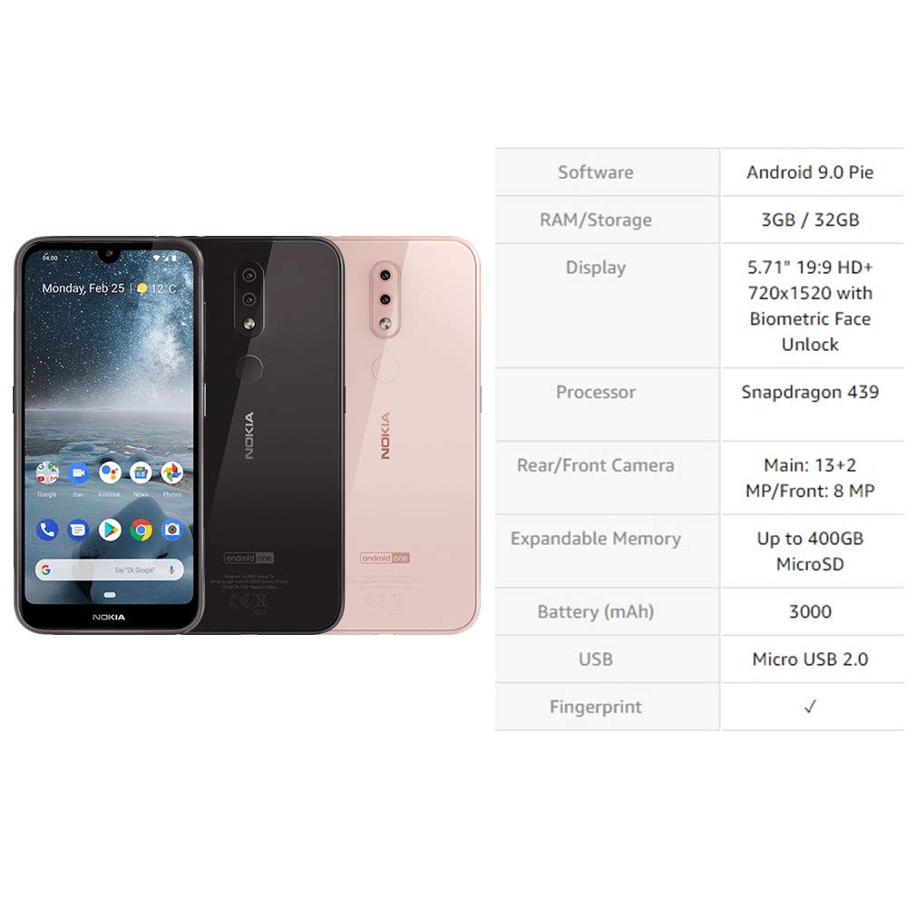 Nokia 4.2 Android One Smartphone - 32GB Storage, 5.71