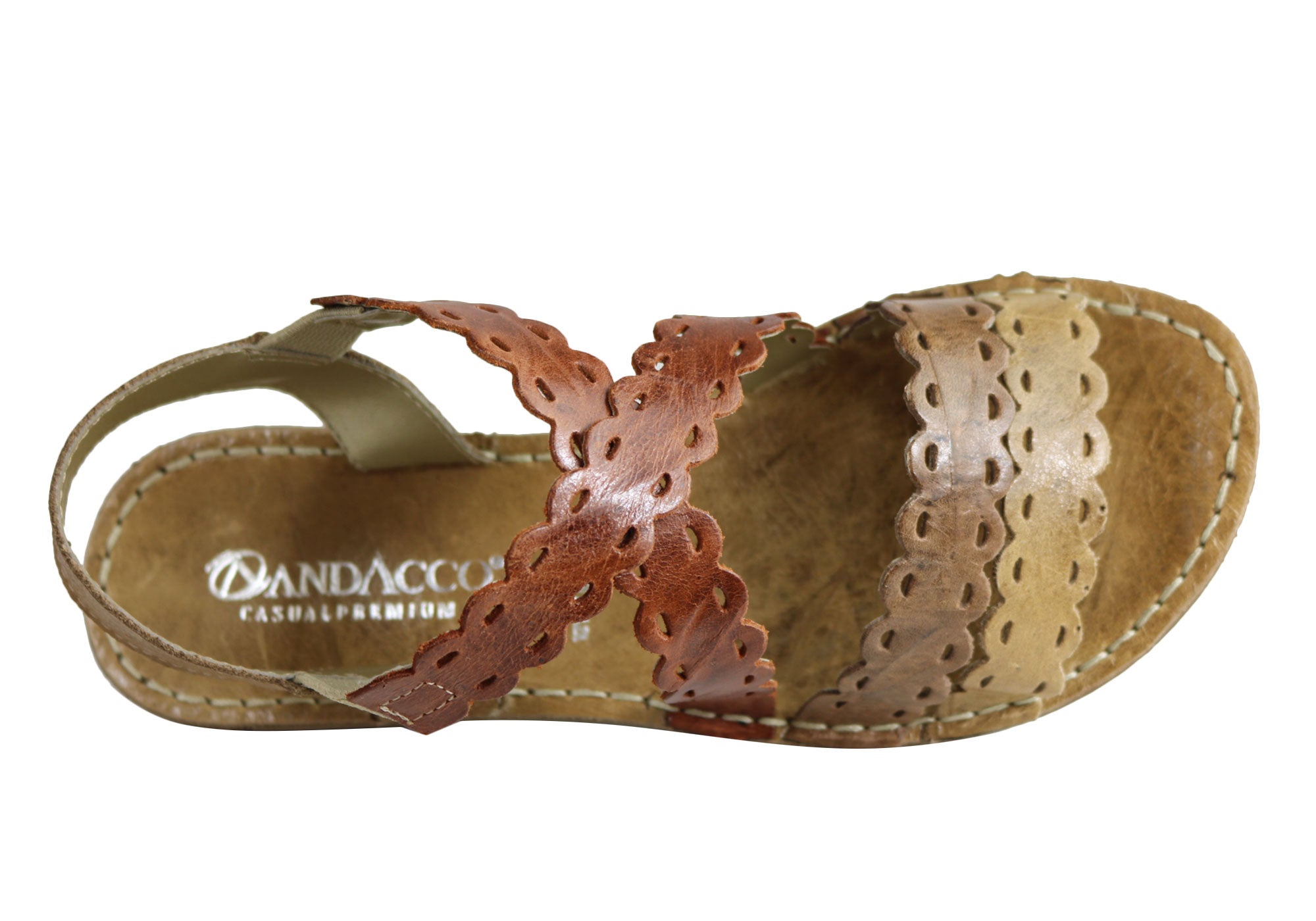 Andacco Cairns Women's Comfortable Flat Leather Sandals - Handmade in Brazil - Perfect for Beach, Vacation & Summer Walking