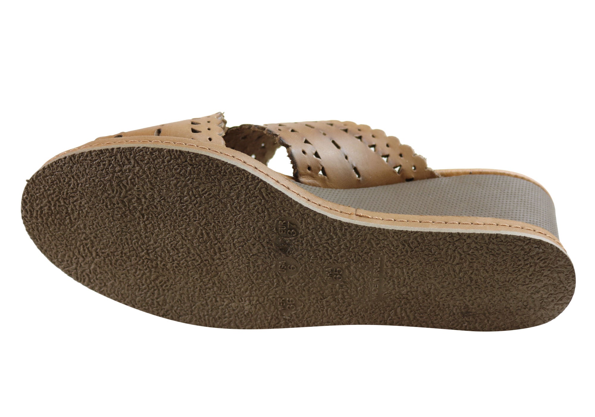 New Tory Women's Leather Wedge Slides Sandals - Comfortable Summer Casual Shoes for Women - Perfect for Beach, Vacation & Everyday Wear
