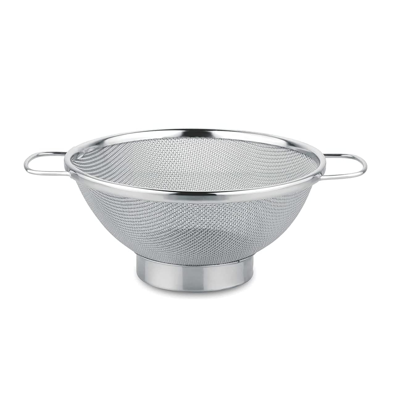 Premium Stainless Steel Black Olive Wire Mesh Colander Basket - Heavy Duty Strainer with Strong Handles for Fruits, Vegetables, Rice - Ideal for Kitchen, Restaurant, Camping & Food Prep (16 Inch)