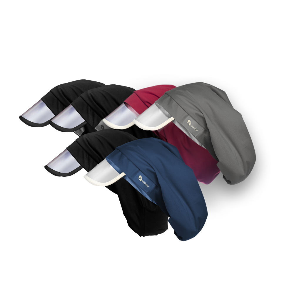 Hairbrella Classic XL Gifting Bundle (Buy 5 Get 1 Free) - Premium Waterproof Hair Protection for Women - Perfect for Rainy Days, Swimming, and Outdoor Activities