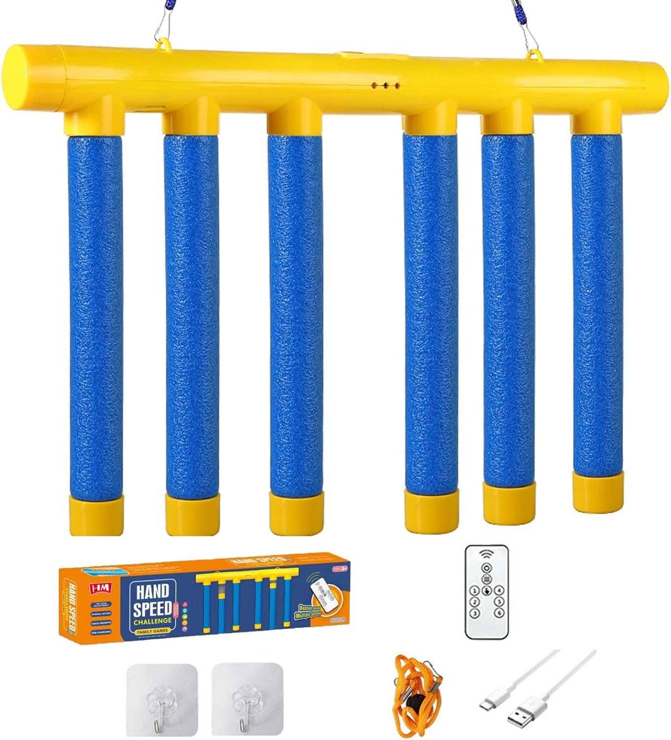 Upgrade Reflex Challenge Game - Drop The Stick Game for Hand Eye Coordination & Reaction Training - Adjustable Speed Catching Toy for Kids & Adults - Perfect for Family Game Night, Classroom Activities & Party Entertainment
