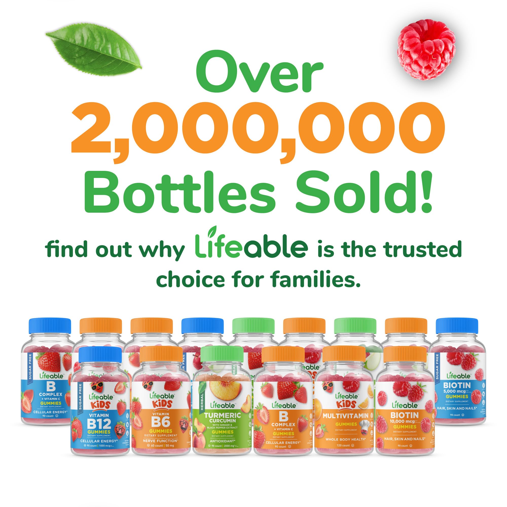 Lifeable Probiotics Gummies - 2 Billion CFU | Delicious Digestive & Immune Support Supplement for Women & Men | 90 Count | Gut Health Gummy Vitamins | Perfect for Daily Wellness Routine & Travel