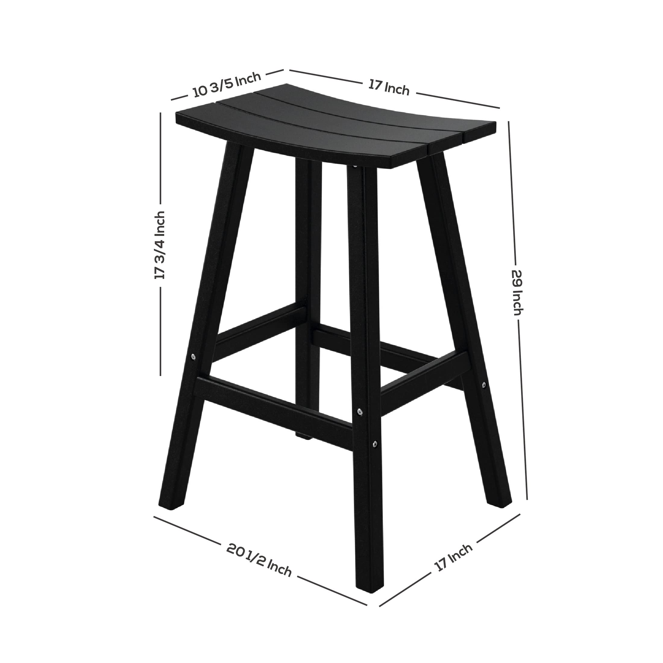 WestinTrends Malibu 2-Piece 29-Inch Outdoor Bar Stools Set - Patio Saddle Stools in Gray for Backyard, Deck & Poolside Dining