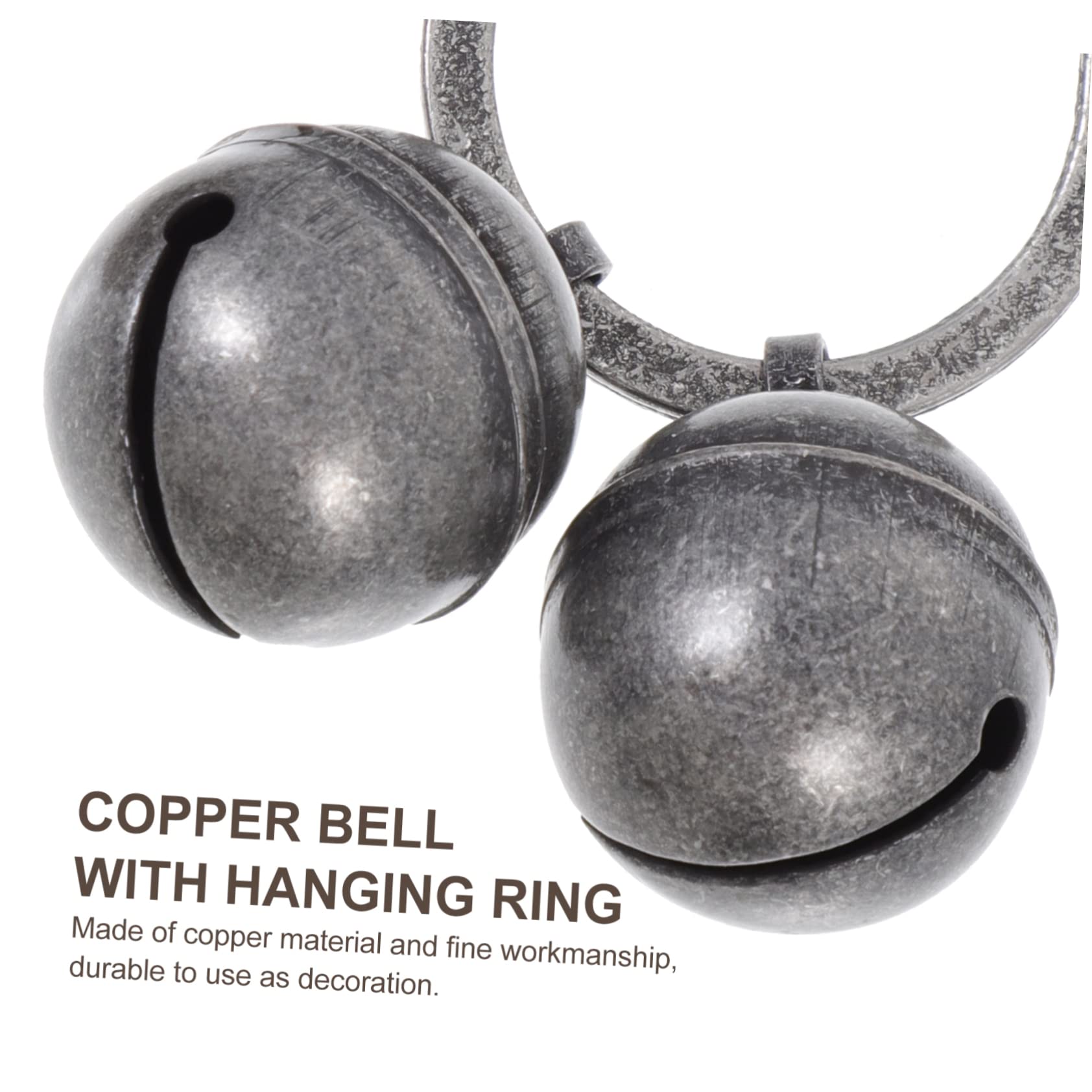 Balacoo 4-Pack Pet Bells for Collars - Dog & Cat Training, Loud Copper Hanging Bells for Puppies - Christmas Decor & Keychain Accessories