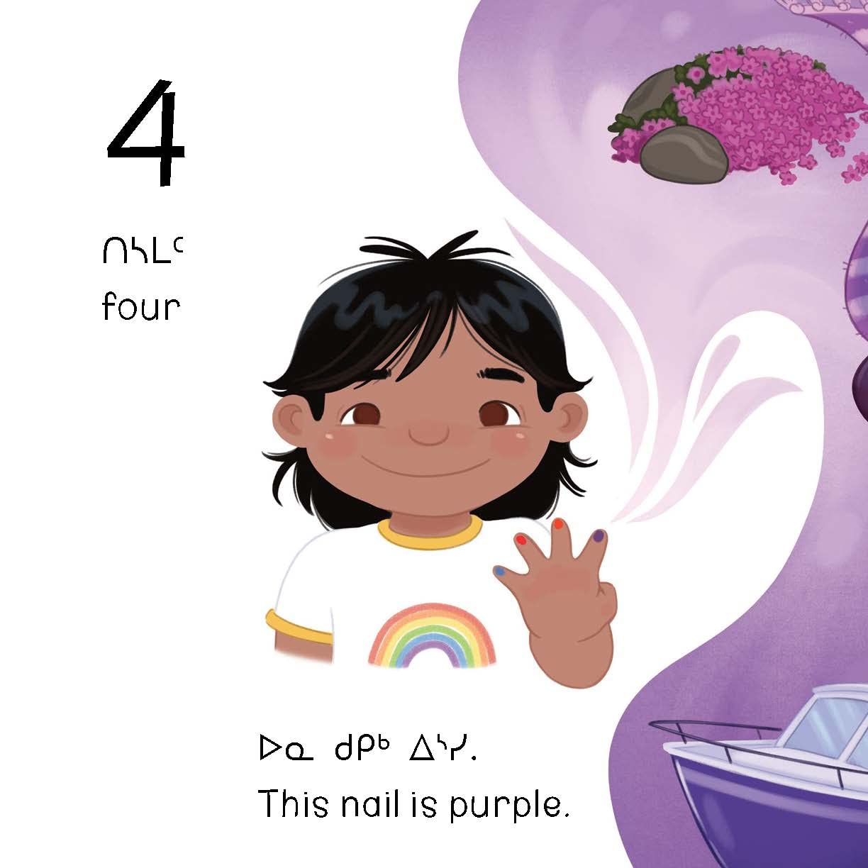 My Ten Painted Nails: Bilingual Inuktitut & English Children's Book (Arvaaq Junior) - Perfect for Early Language Learning & Cultural Exploration