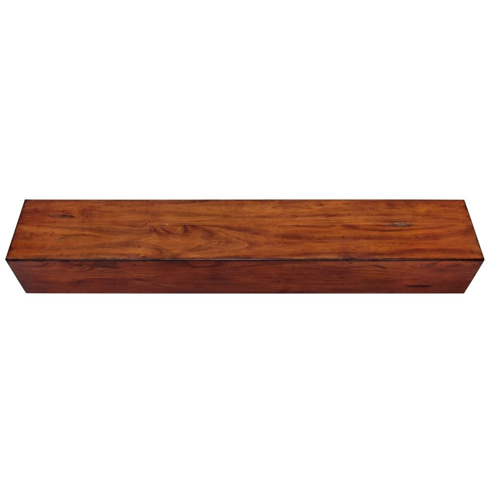 Lexington Wood Mantel Shelf with Pearl Finish - Elegant Fireplace Mantel for Home Decor & Living Room Upgrade