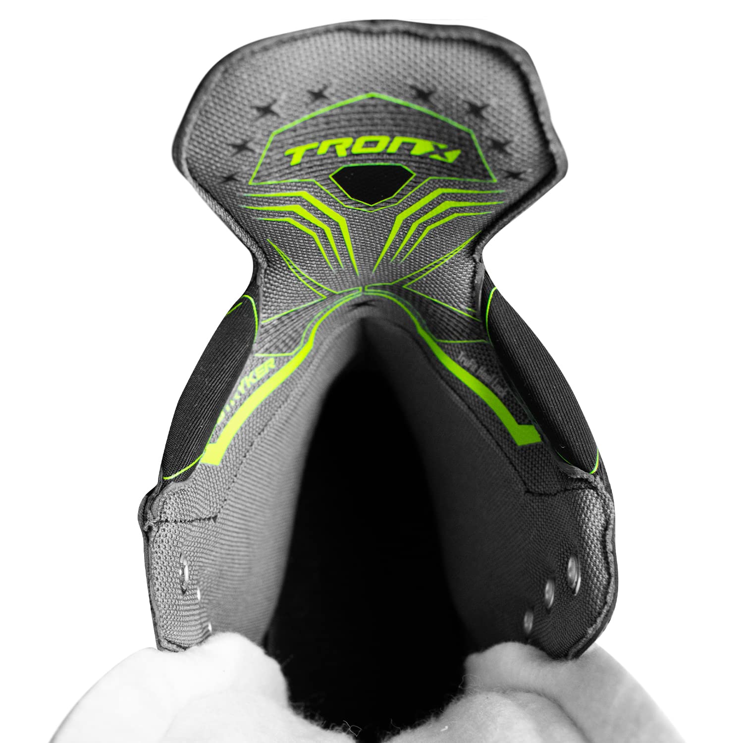TronX Stryker Senior Adult Junior One Piece Composite Pro Ice Hockey Skates - 2023 New Model with Pro Max Stiffness - Perfect for Competitive Play, Training & Recreational Skating