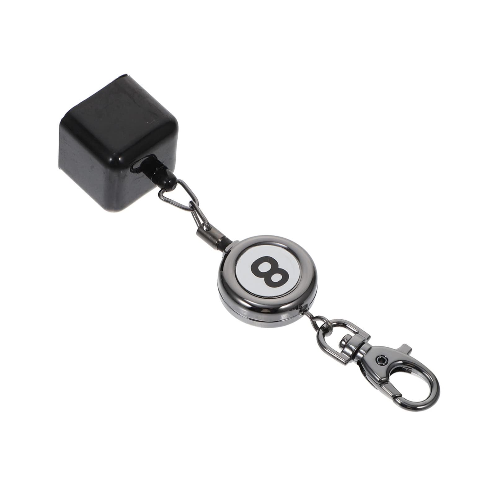 BESPORTBLE Premium Billiard Chalk Holder - Black Pool Cue Chalk Holder for Snooker & Billiards Accessories | Durable Keychain for Pool Table Players & Enthusiasts | Perfect for Home Game Rooms, Bars & Professional Tournaments