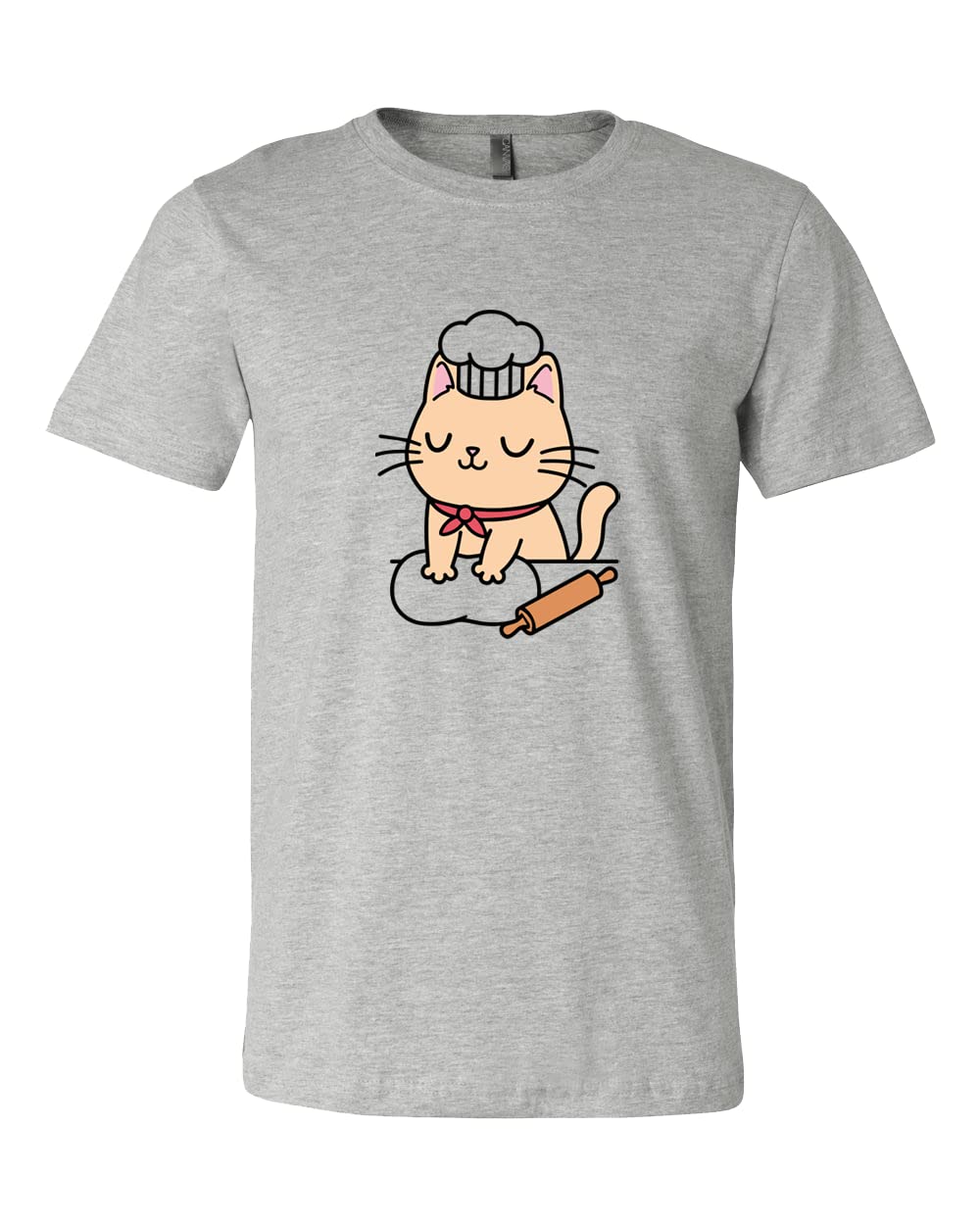 Funny Cat Making Biscuits T-Shirt - Cute Kitty Kneading Baking Shirt for Cat Lovers | Perfect Gift for Bakers & Pet Owners