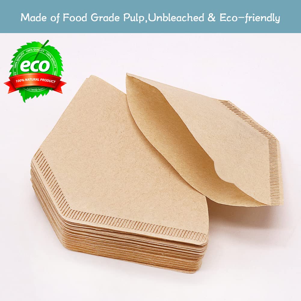 YQL #4 Cone Coffee Filters for Ninja Coffee Maker - 200 Count Disposable Paper Filters Compatible with Ninja DualBrew Pro & Coffee Bar Brewer - Perfect for Home, Office and Restaurant Use