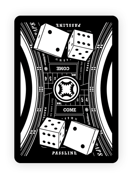 Premium Casino Craps Playing Cards - Professional Grade for Dice Games, Poker Nights & Casino-Themed Parties | Ideal for Home Game Nights, Gambling Enthusiasts & Casino Events