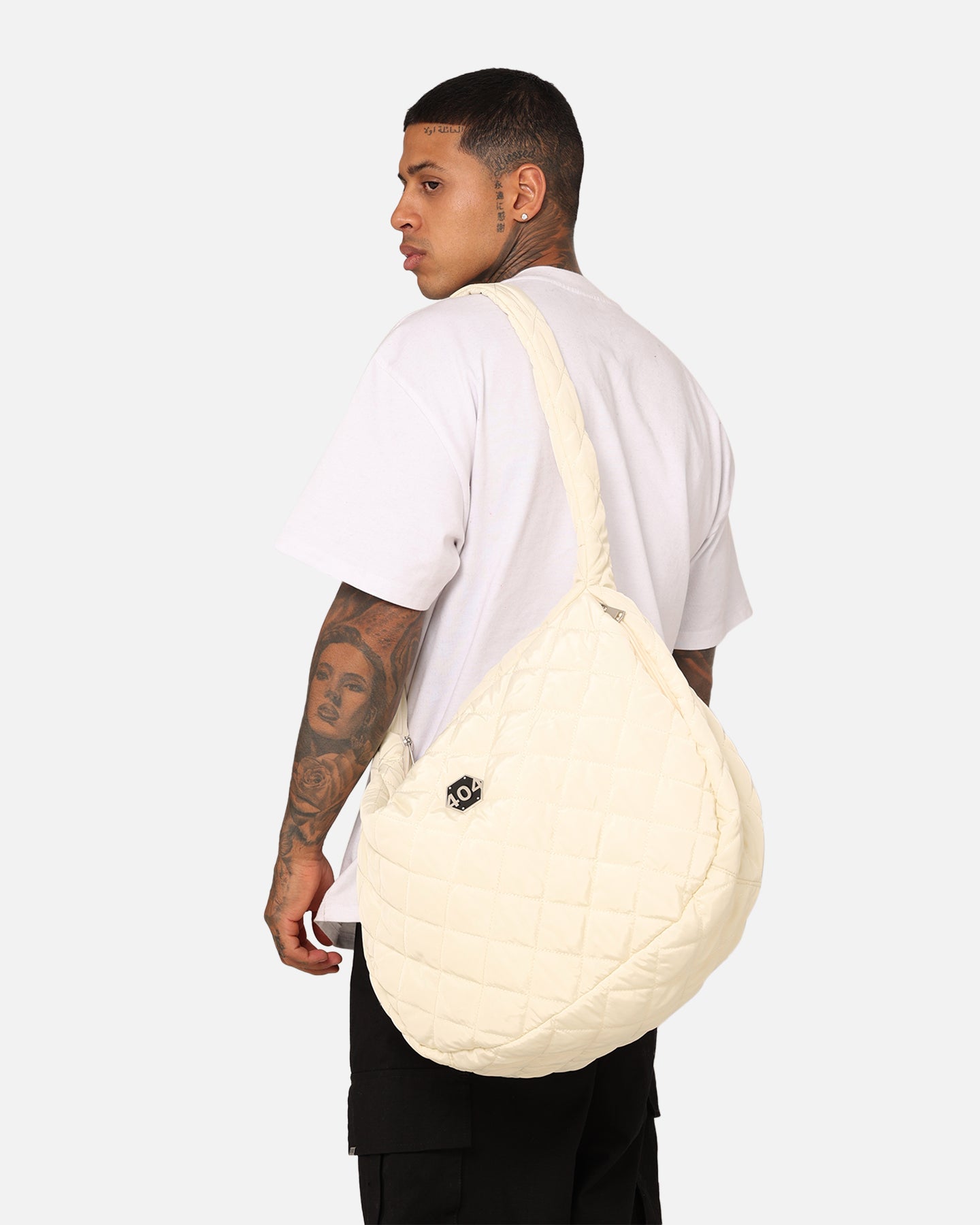 404 Quilted Side Bag in Off White - Stylish Crossbody Purse for Women, Perfect for Daily Use, Travel & Shopping