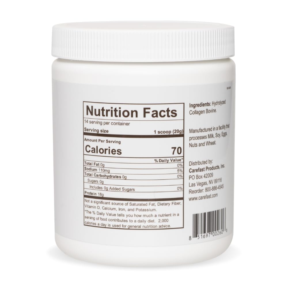Grass-Fed Hydrolyzed Collagen Peptides Powder - Paleo & Keto Friendly Protein Supplement for Skin, Hair & Nail Health - 9.9oz (280g) - Perfect for Smoothies, Coffee & Post-Workout Recovery