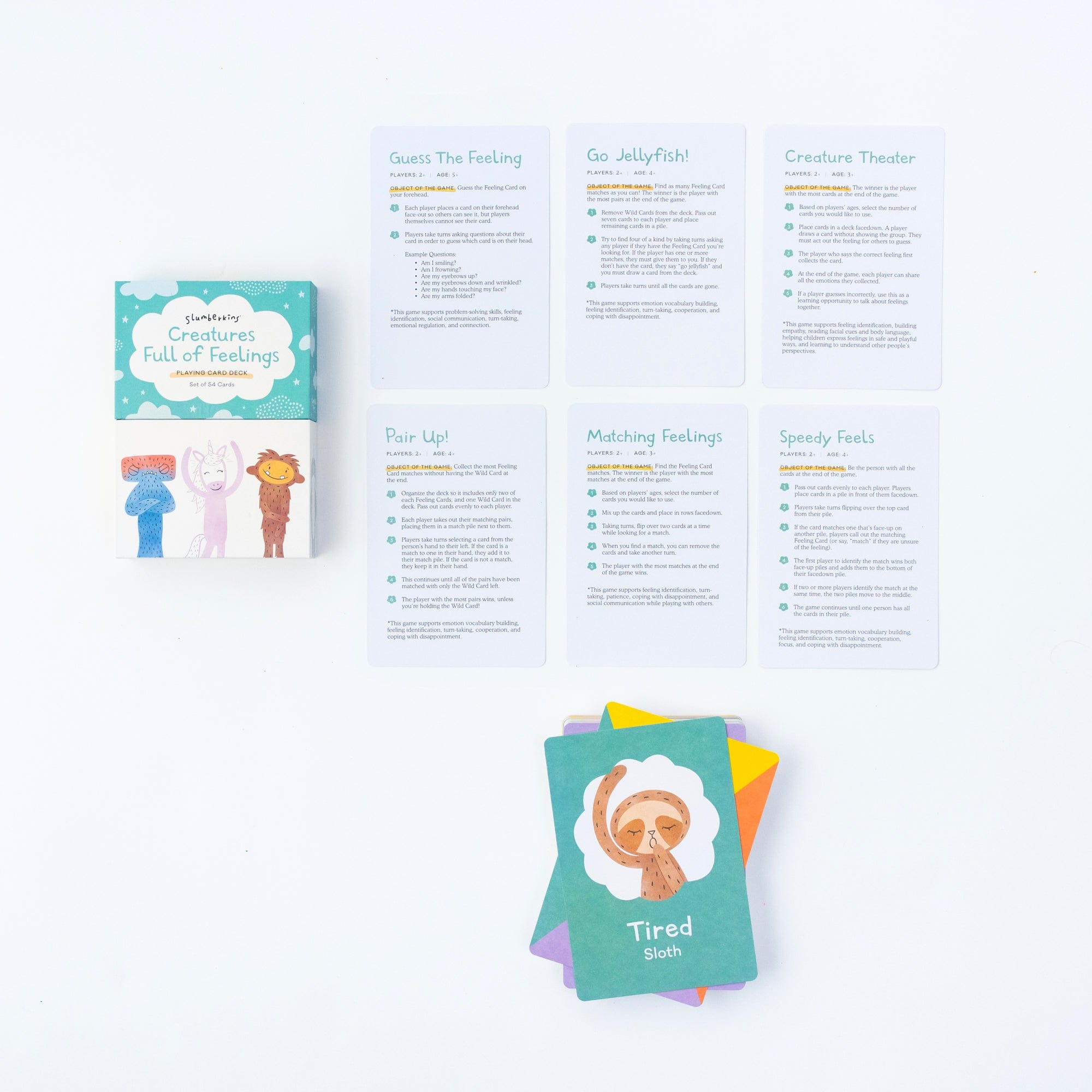 Creatures Full of Feelings Card Game - Fun Emotional Learning Game for Kids & Families | Perfect for Classroom Activities, Therapy Sessions & Family Game Nights