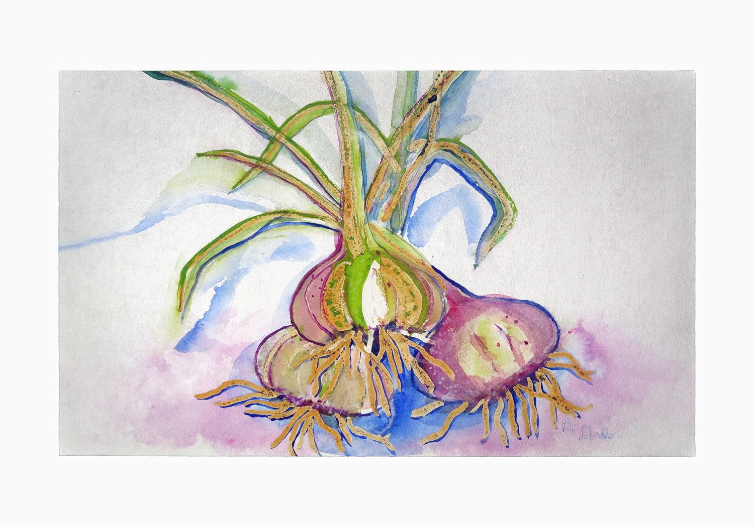 Betsy Drake Vidalia Onions Non-Slip Doormat 30x50 - Perfect for Farmhouse Entryway, Kitchen, and Front Door Decor