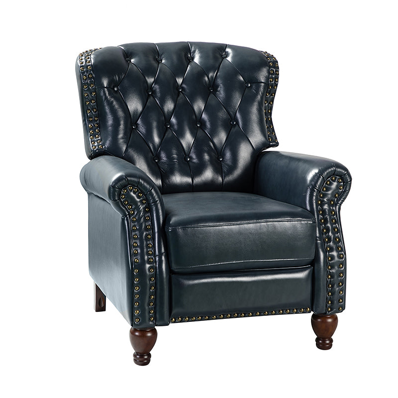Premium Genuine Leather Oversized Recliner Chair for Living Room - Comfortable Lounge Chair for Home Theater, Reading Nook & Relaxation