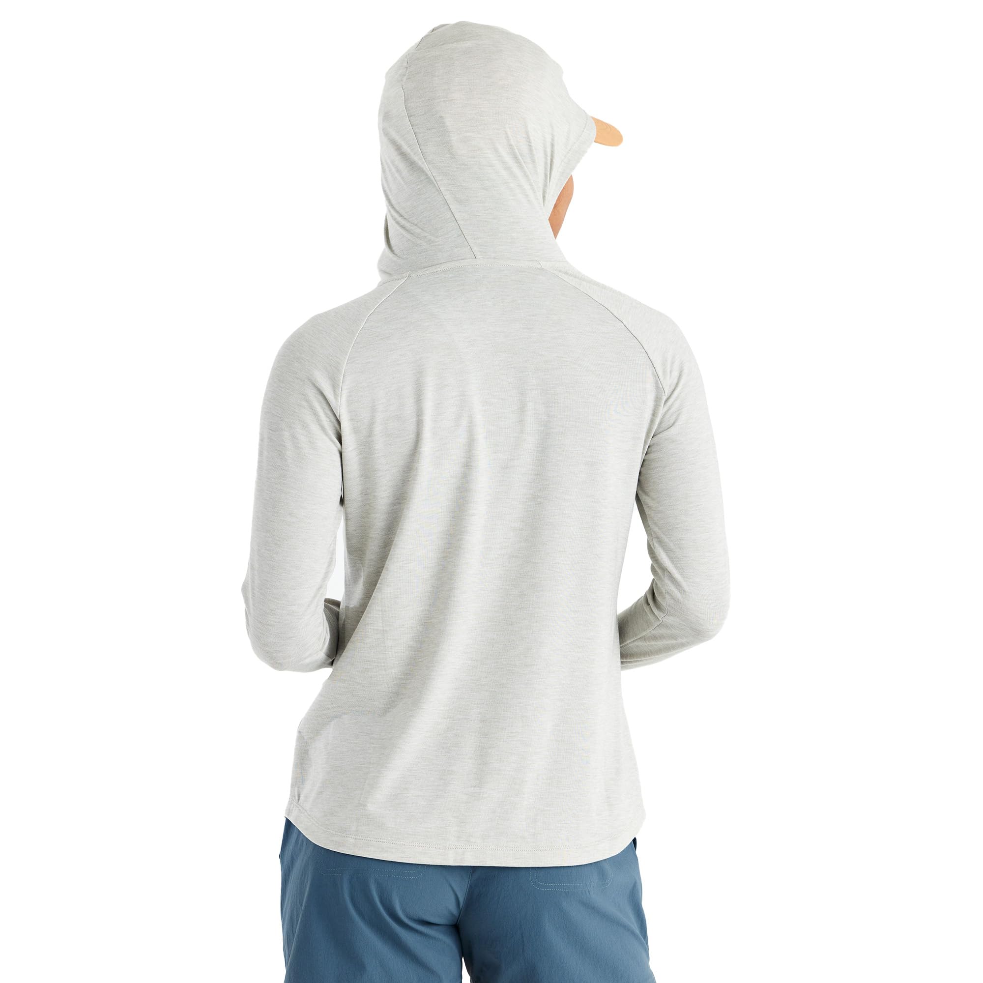 Free Fly Women's Elevate Hoodie - UPF 30+ Sun Protection Long Sleeve Shirt, Moisture Wicking & Breathable Beachwear for Hiking, Yoga & Outdoor Activities