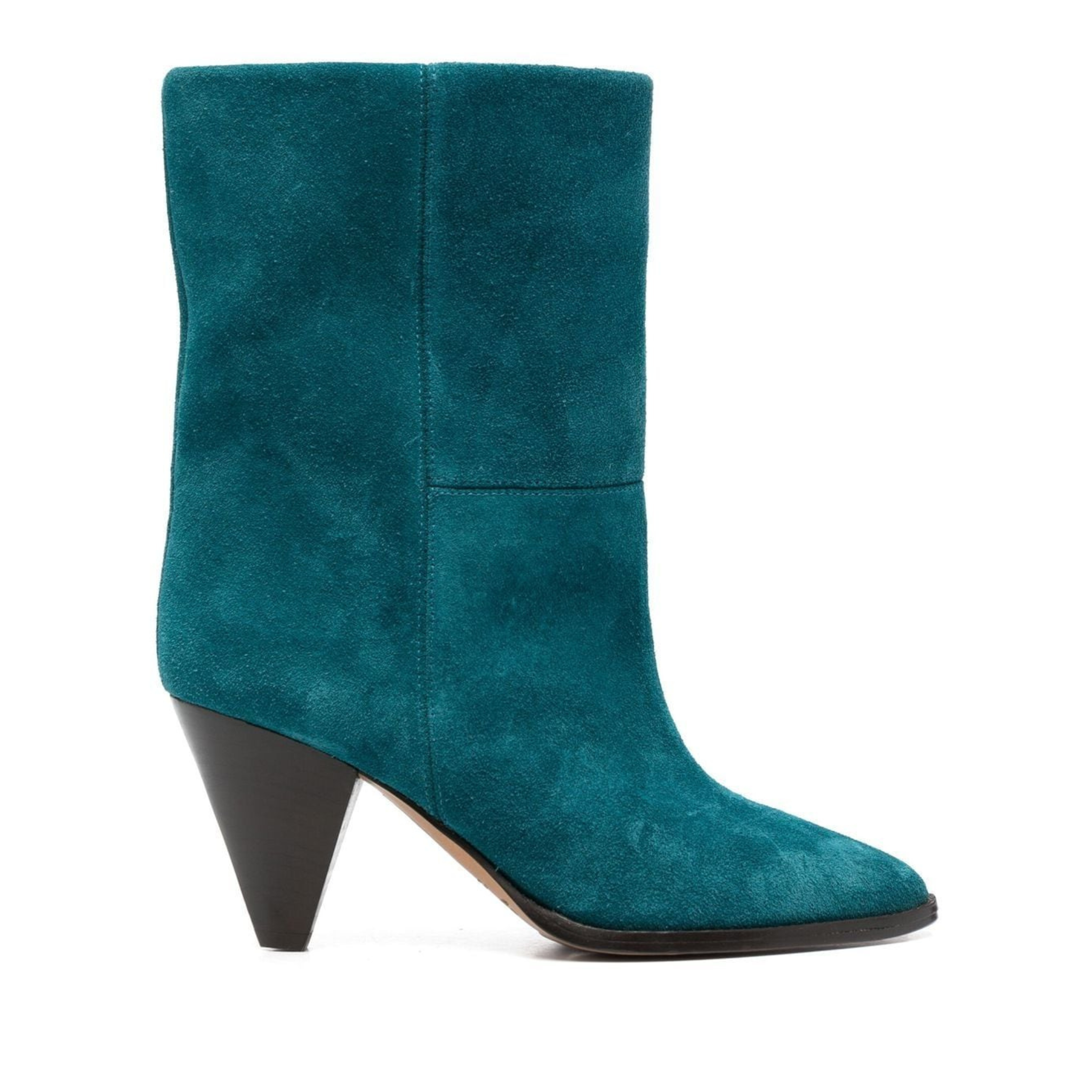 Stylish Rouxa Suede Ankle Booties for Women - Comfortable Chunky Heel Booties - Perfect for Fall & Winter Outfits, Office Wear & Date Nights