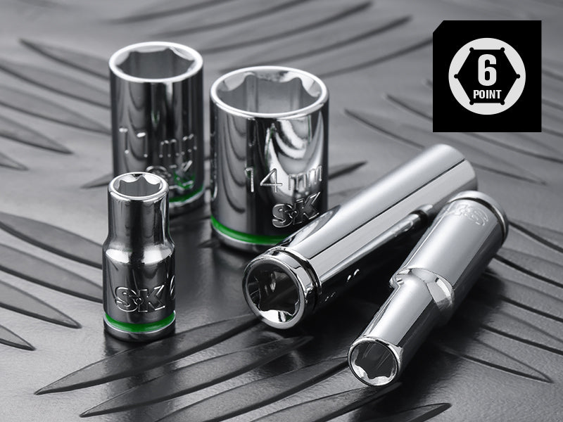 1/4 Inch Drive 52-Piece 6-Point Shallow & Deep SAE & Metric Chrome Socket Set - Perfect for Automotive Repair, DIY Projects, and Home Maintenance