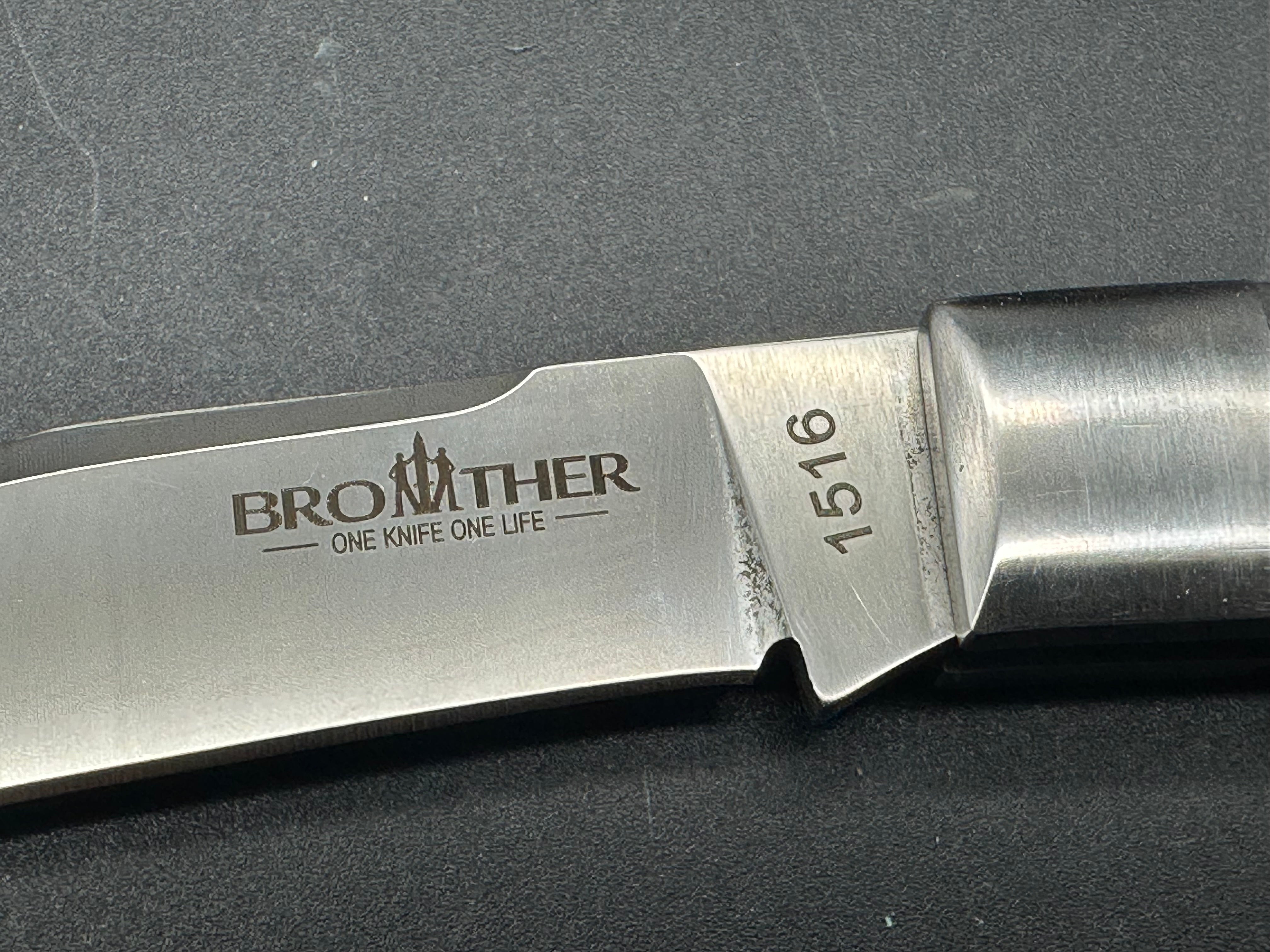 Brother 1516 VG10 Folding Knife with Carbon Fiber Handle - EDC, Camping, Hunting & Outdoor Survival Tool